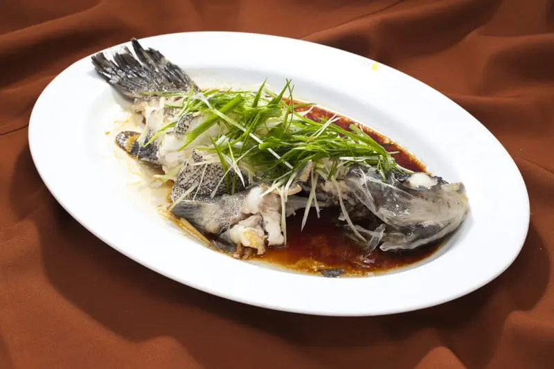 ماهی بخارپز چینی