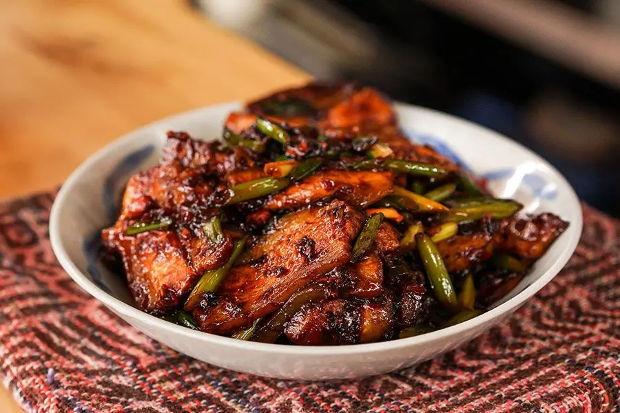 گوشت دوبار پخته شده چینی