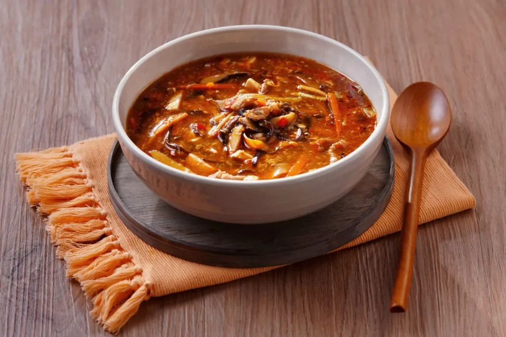 سوپ تند و شیرین چینی